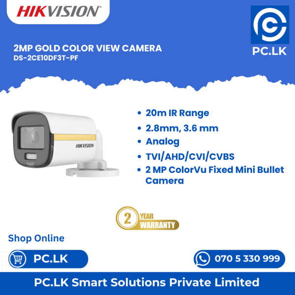 HIKVISION DS-2CE10DF3T-PF Best Price In Sri Lanka