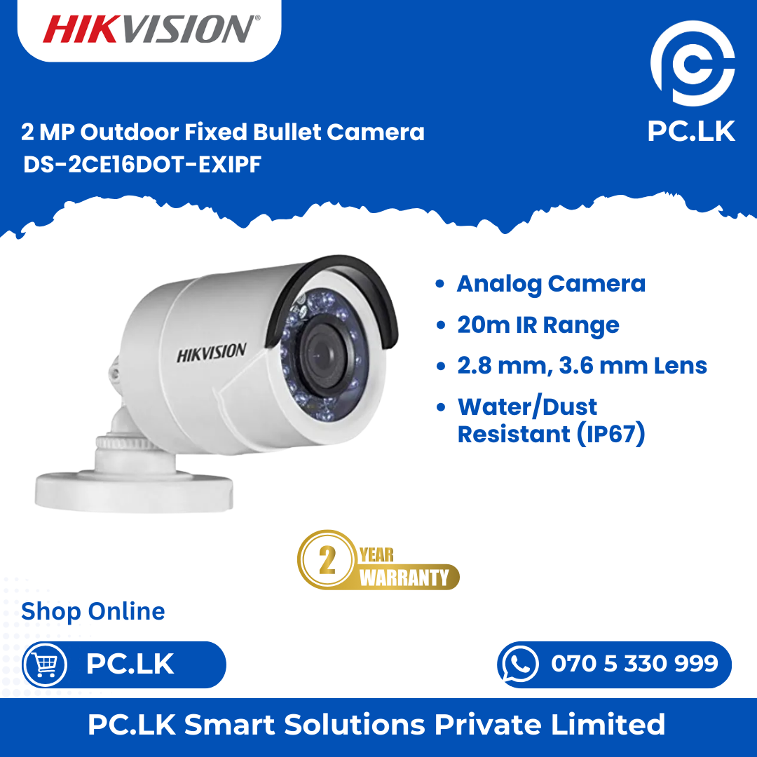 HIKVISION DS-2CE16DOT-EXIPF Best Price Sri Lanka