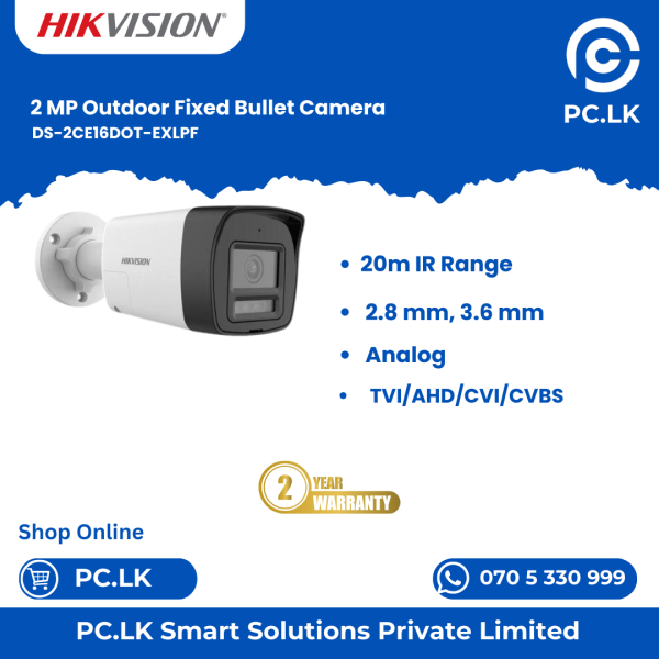 HIKVISION DS-2CE16DOT-EXLPF Best Price In Sri Lanka
