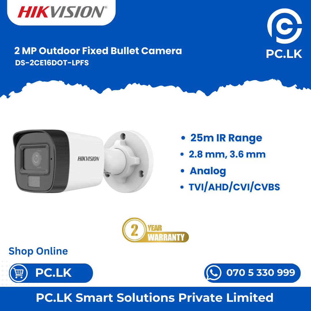 HIKVISION DS-2CE16DOT-LPFS Best Price In Sri Lanka