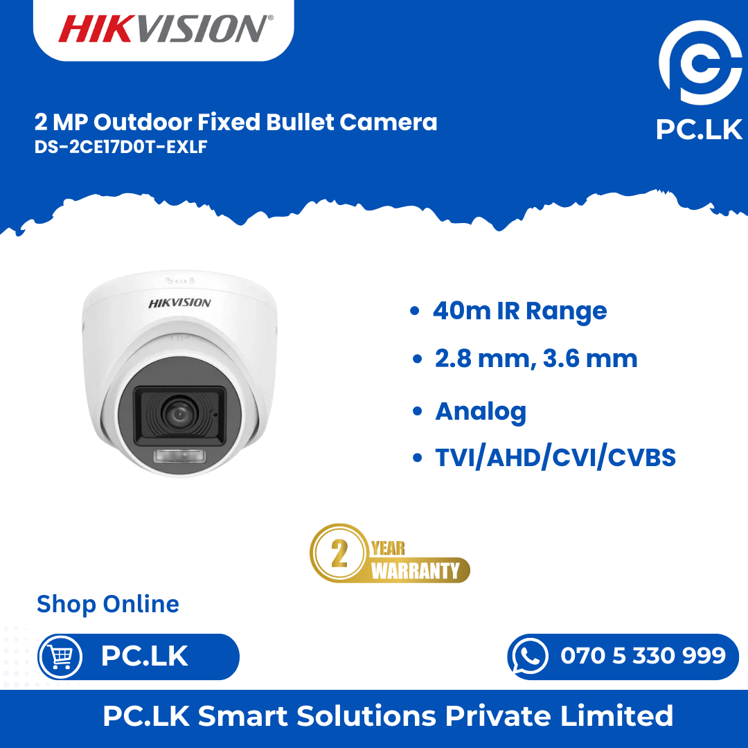 HIKVISION DS-2CE17D0T-EXLF Best Price In Sri Lanka