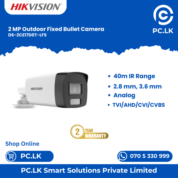 HIKVISION DS-2CE17D0T-LFS Best Price In Sri Lanka