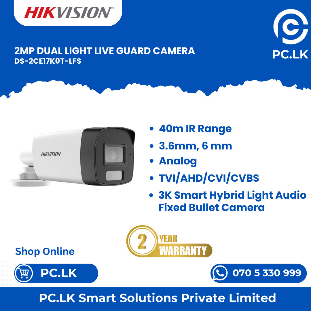 HIKVISION DS-2CE17K0T-LFS Best Price In Sri Lanka