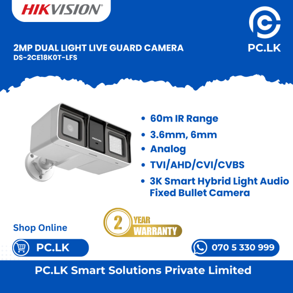 HIKVISION DS-2CE18K0T-LFS Best Price In Sri Lanka