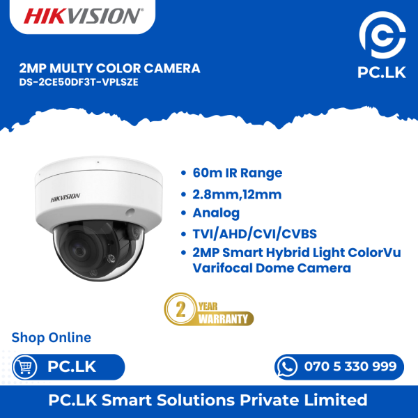 HIKVISION DS-2CE50DF3T-VPLSZE Best Price In Sri Lanka