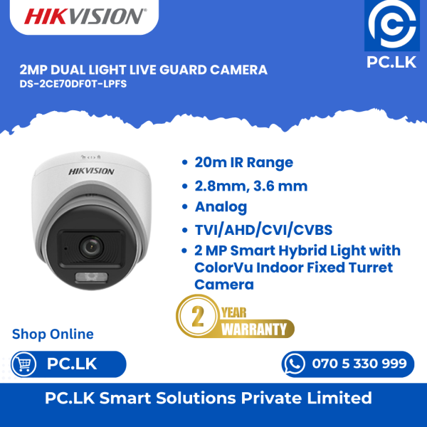 HIKVISION DS-2CE70DF0T-LPFS Best Price In Sri Lanka