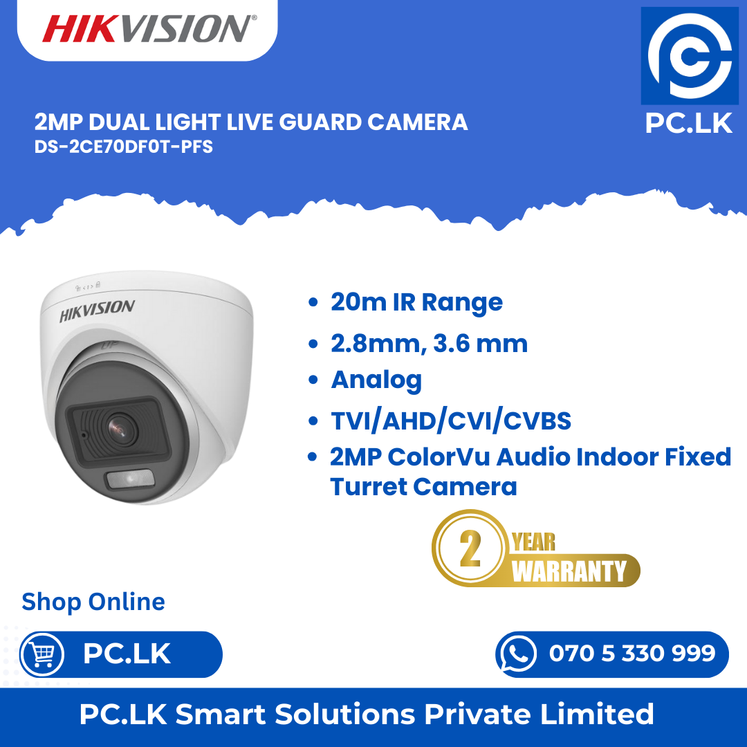 HIKVISION DS-2CE70DF0T-PFS Best Price In Sri Lanka