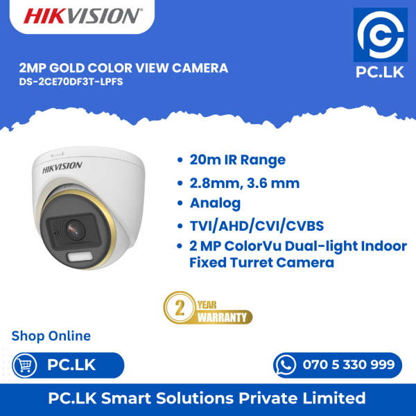 HIKVISION DS-2CE70DF3T-LPFS Best Price In Sri Lanka