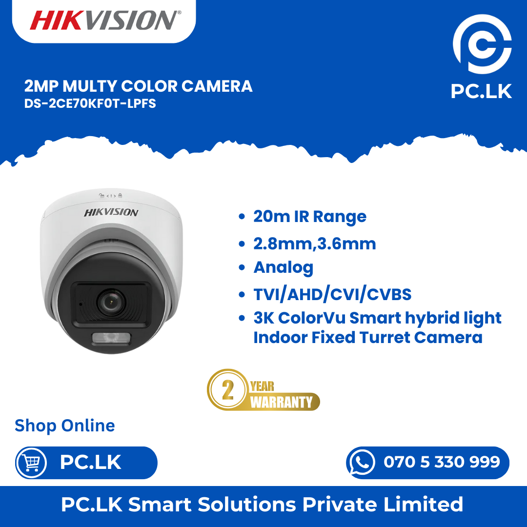 HIKVISION DS-2CE70KF0T-LPFS Best Price In Sri Lanka