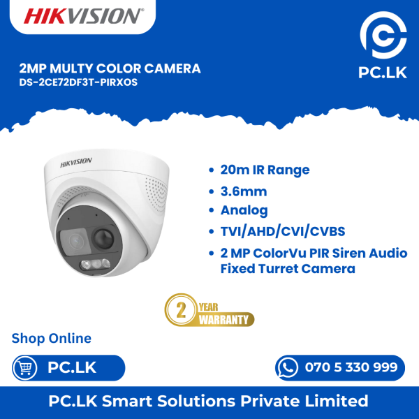 HIKVISION DS-2CE72DF3T-PIRXOS Best Price In Sri Lanka