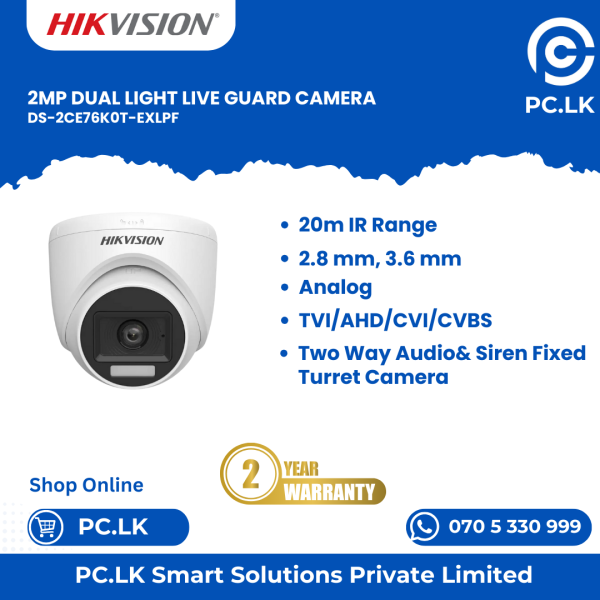 HIKVISION DS-2CE76K0T-EXLPF Best Price In Sri Lanka