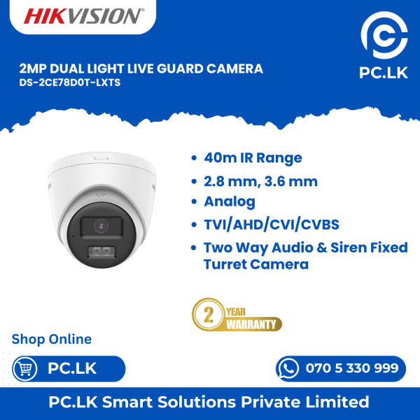 HIKVISION DS-2CE78D0T-LXTS Best Price In Sri Lanka