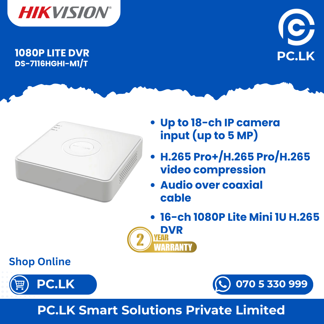 HIKVISION DS-7116HGHI-M1/T Best Price In Sri Lanka