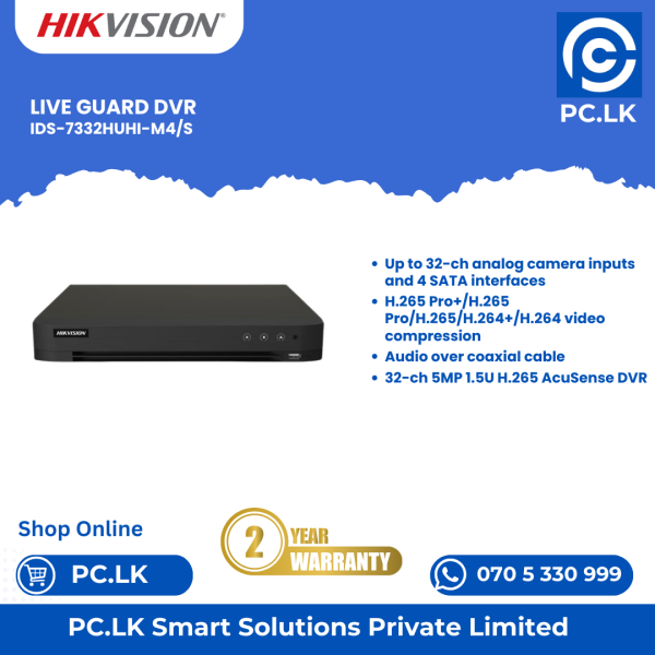 HIKVISION IDS-7332HUHI-M4/S Best Price In Sri Lanka