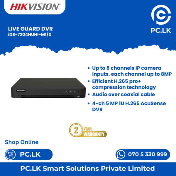 HIKVISION IDS-7204HUHI-M1/X Best Price In Sri Lanka