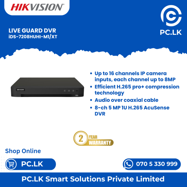 HIKVISION IDS-7208HUHI-M1/XT Best Price In Sri Lanka